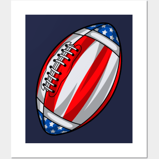 American Football American Flag Posters and Art